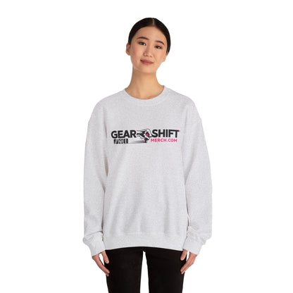 Pink Logo Gear Shift Merch Crewneck Sweatshirt ---Gildan 185000