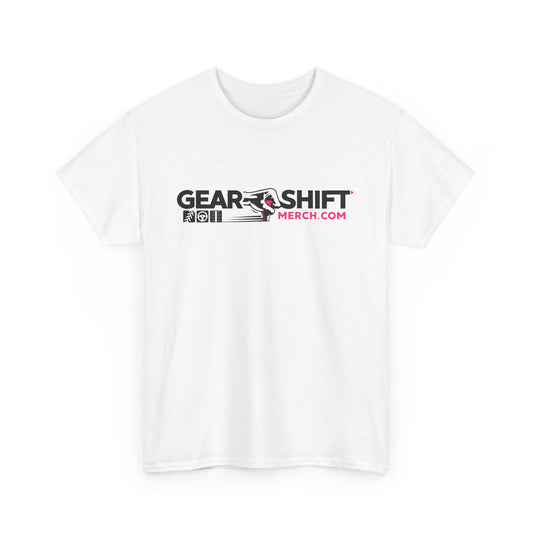 Pink Logo Gear Shift Merch T Shirt---Gildan 5000