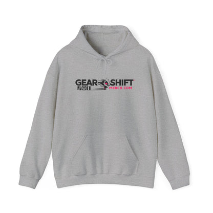 Pink Logo Gear Shift Merch Hoodie ---Gildan 185000