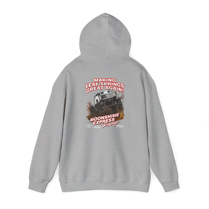 Moonshine Express Make Leaf Springs Great Again Hoodie Full Chest-Gildan 185000