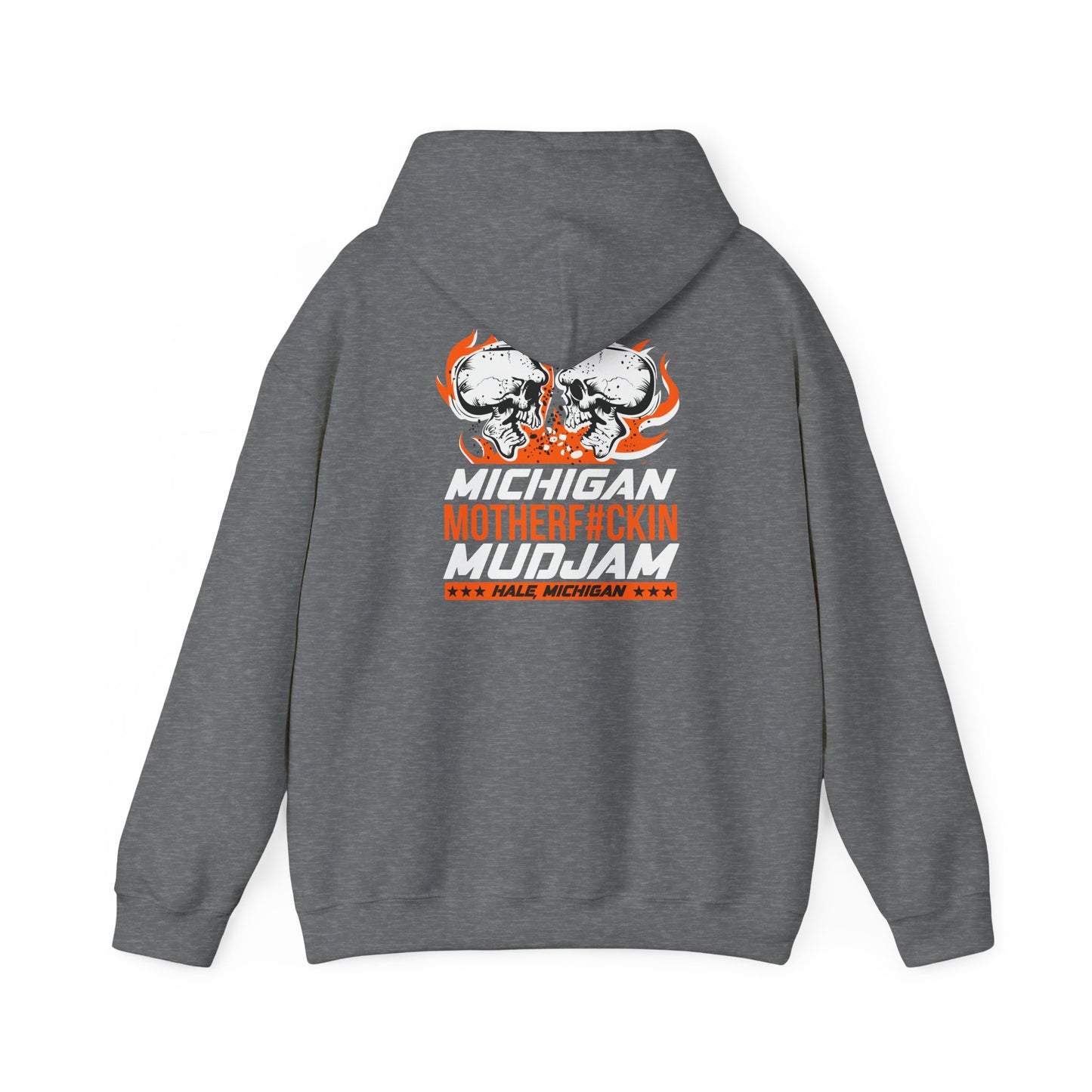 MMJ Michigan Mf'n Mud Jam Hoodie Left Chest---Gildan 185000