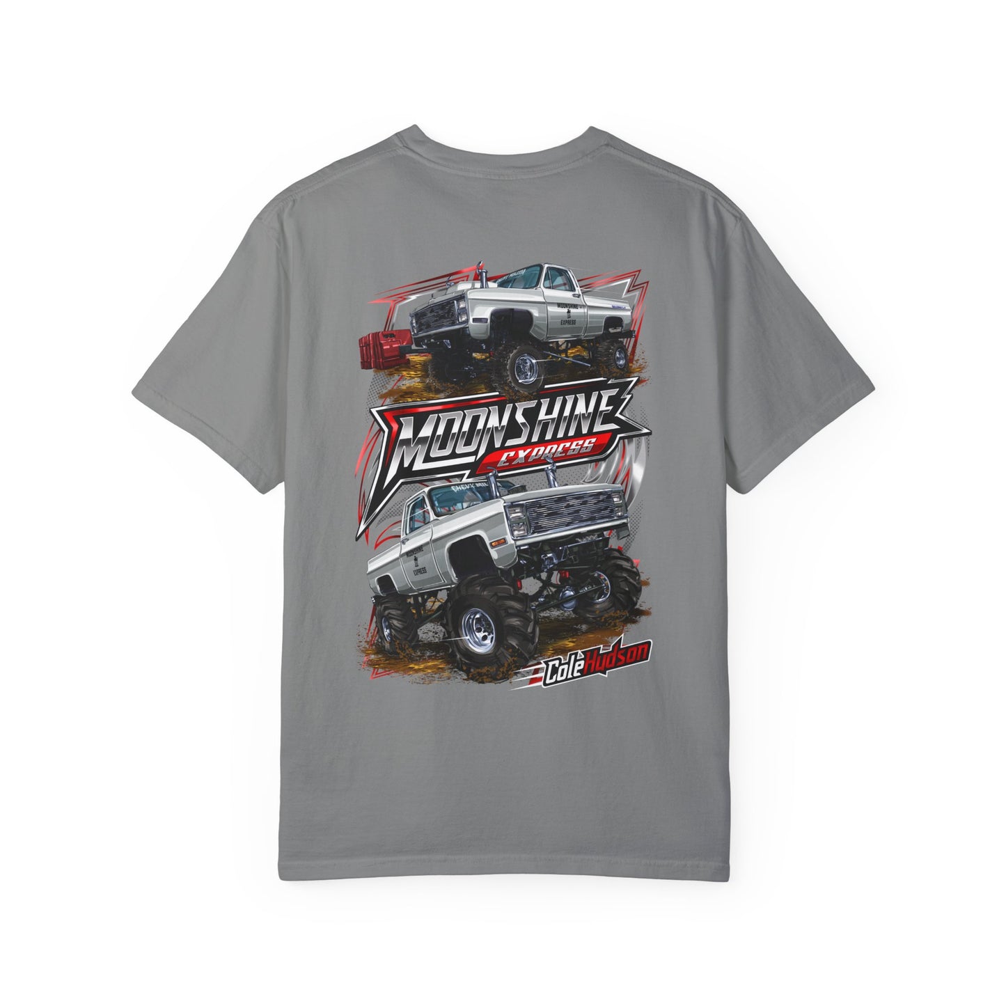 Moonshine Express T Shirt Left Chest ---Comfort Colors® · 1717