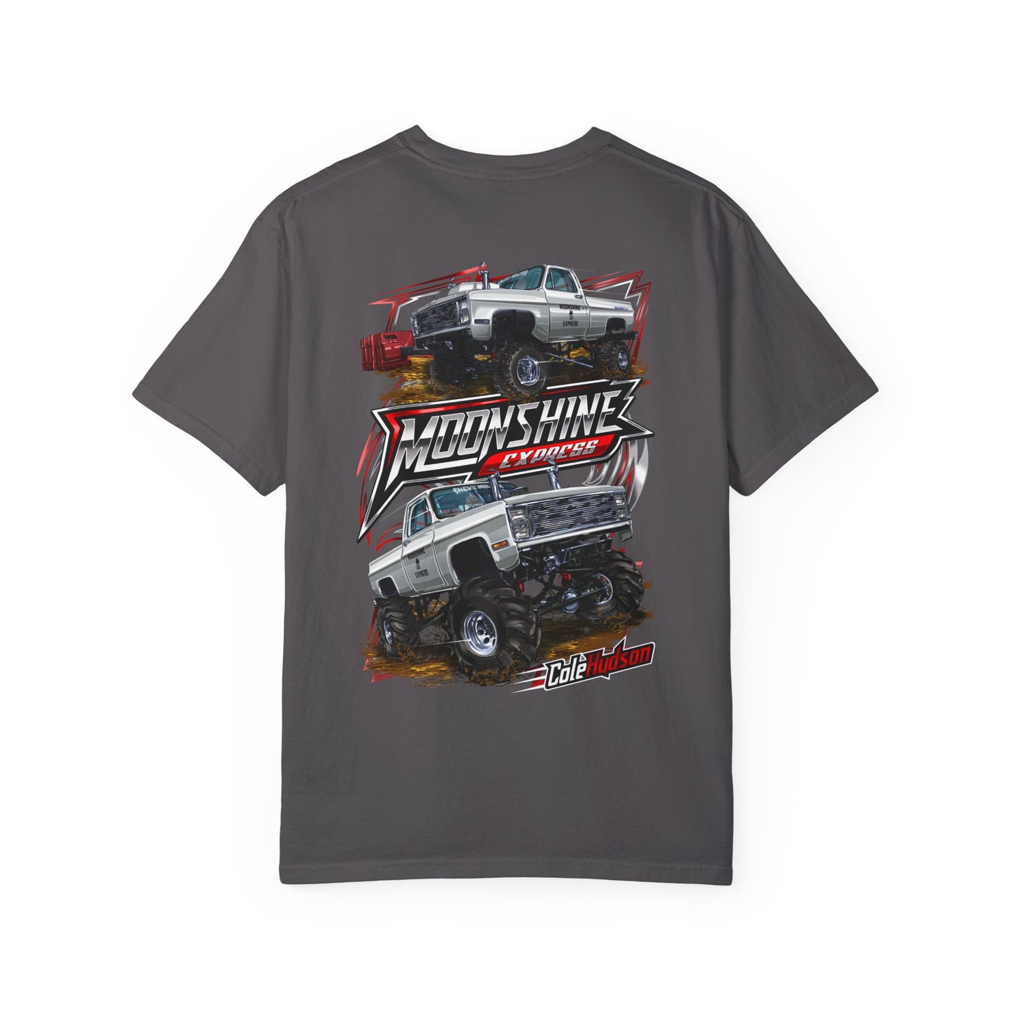 Moonshine Express T Shirt Left Chest ---Comfort Colors® · 1717