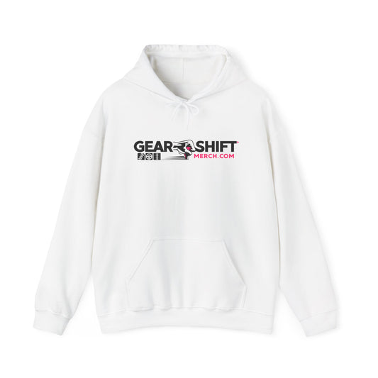 Pink Logo Gear Shift Merch Hoodie ---Gildan 185000