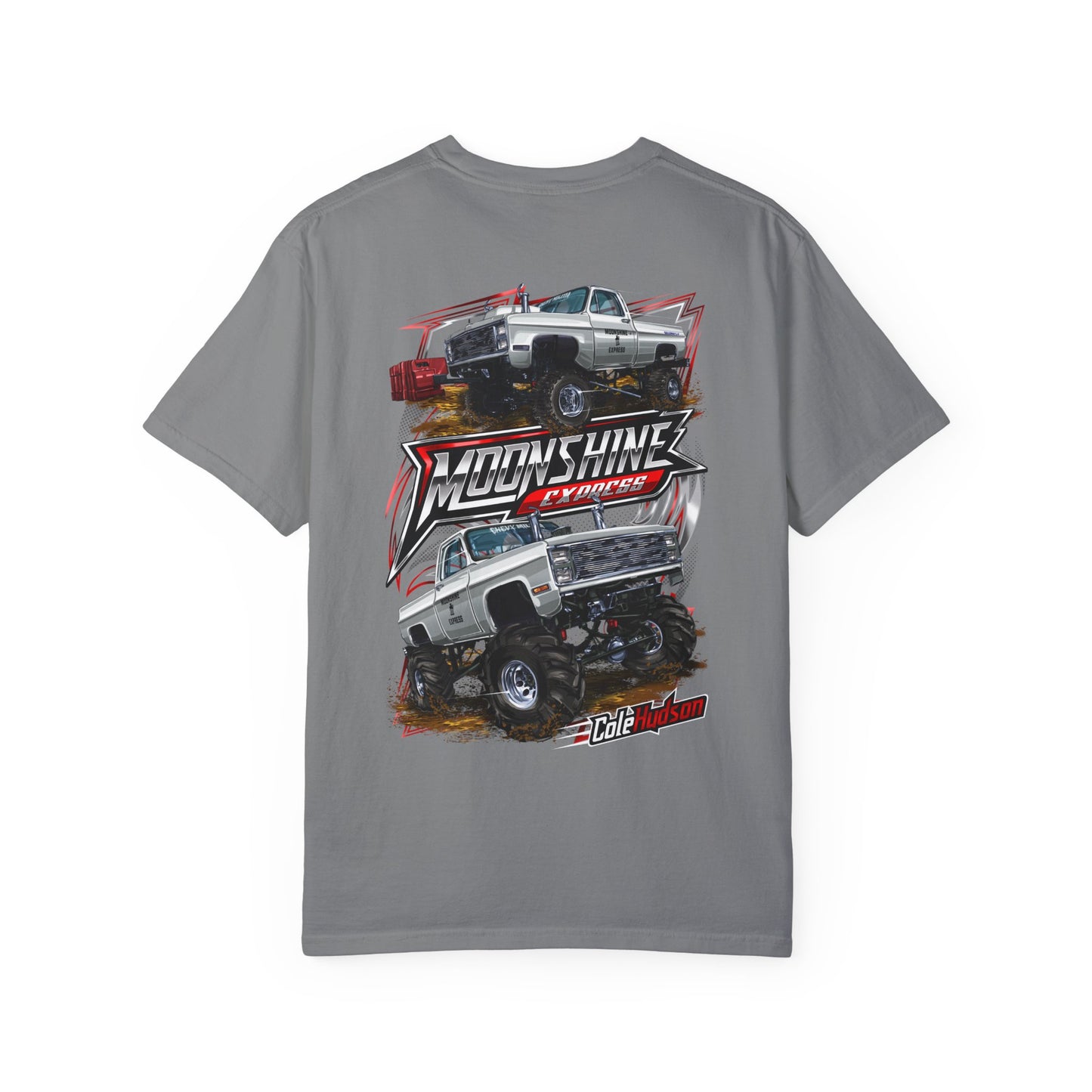 Moonshine Express T Shirt Left Chest ---Comfort Colors® · 1717