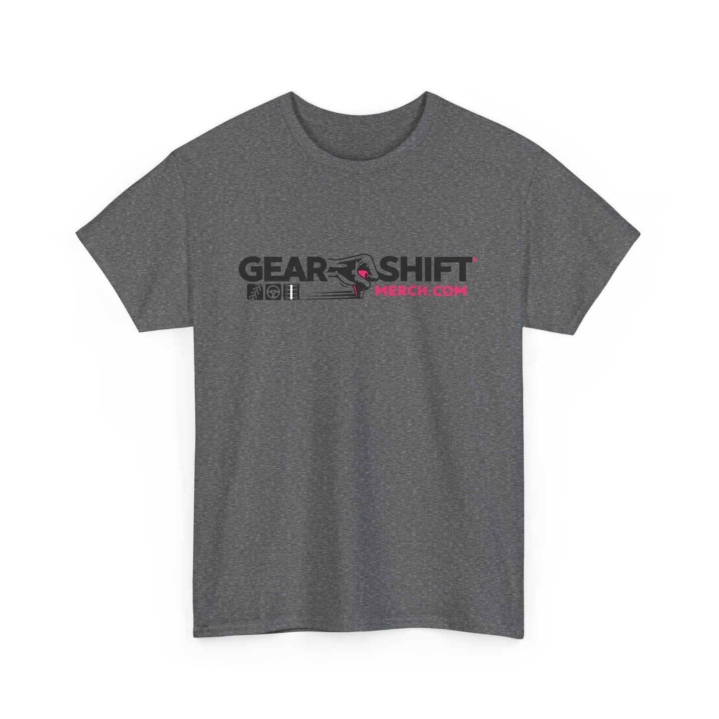 Pink Logo Gear Shift Merch T Shirt---Gildan 5000