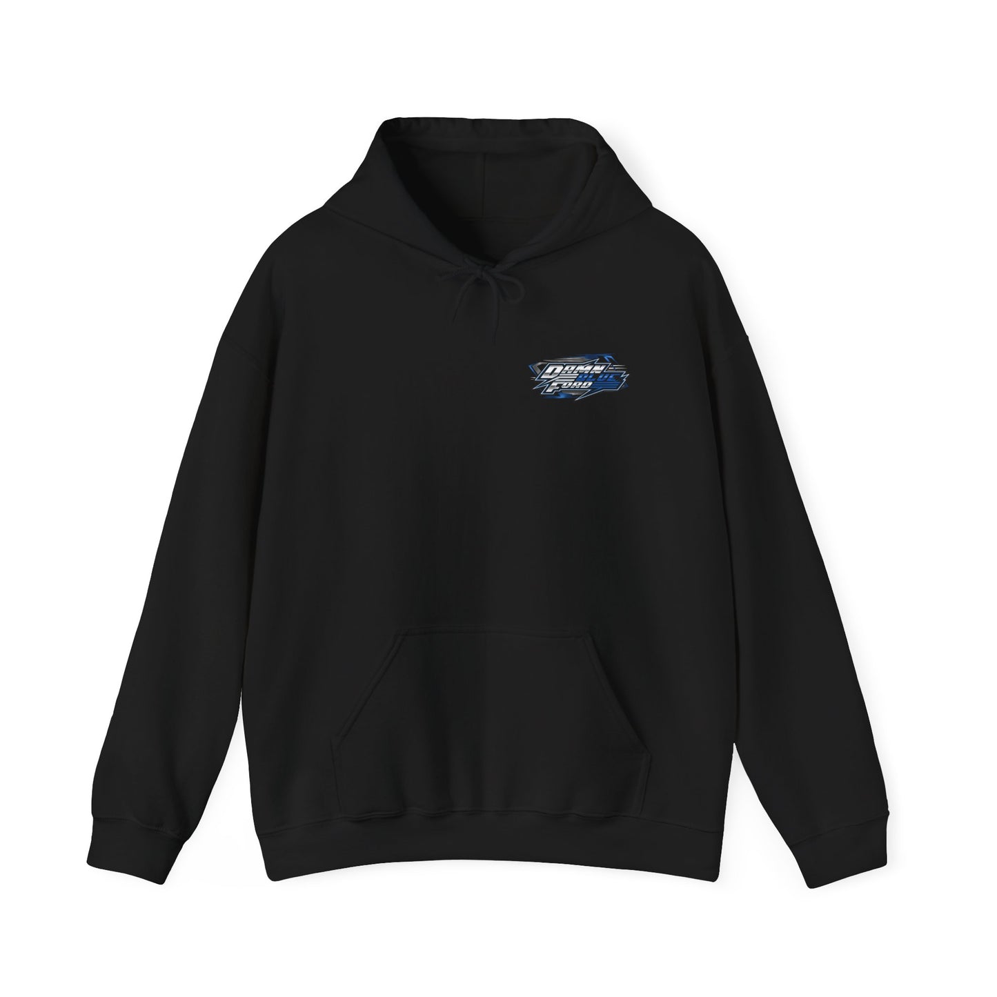 OG Damn Blue Ford Hoodie---Gildan 185000