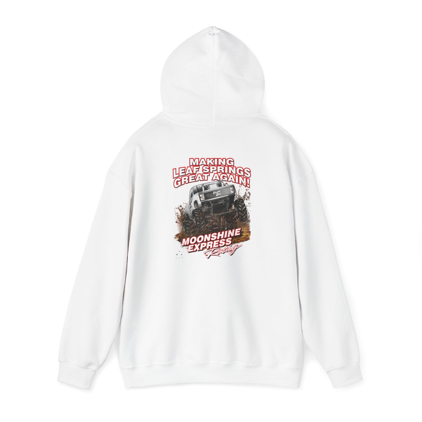 Moonshine Express Make Leaf Springs Great Again Hoodie Full Chest-Gildan 185000