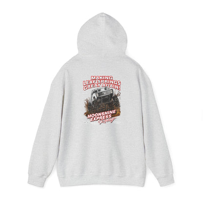 Moonshine Express Make Leaf Springs Great Again Hoodie Full Chest-Gildan 185000