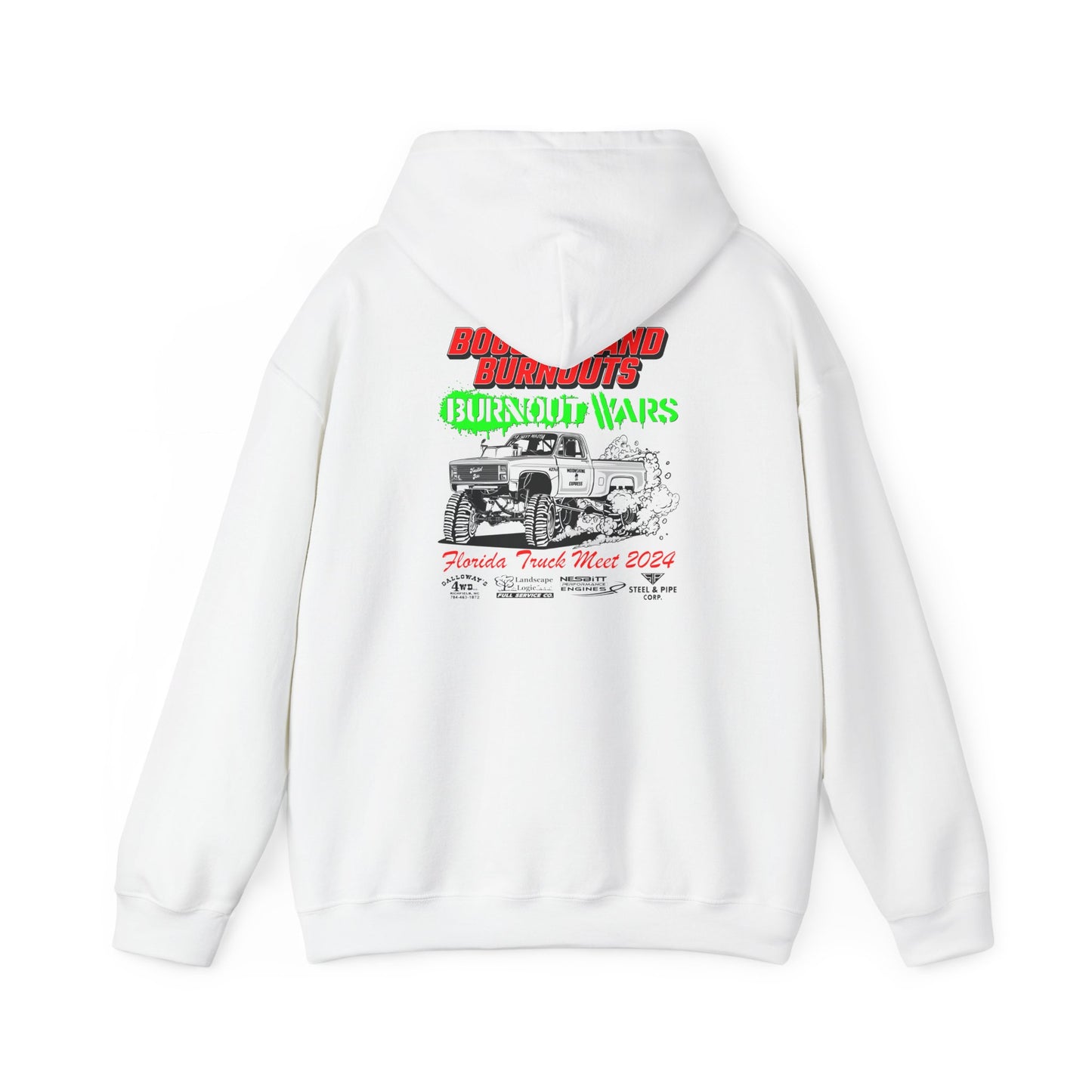 Moonshine Express Burnout Hoodie-Gildan 185000