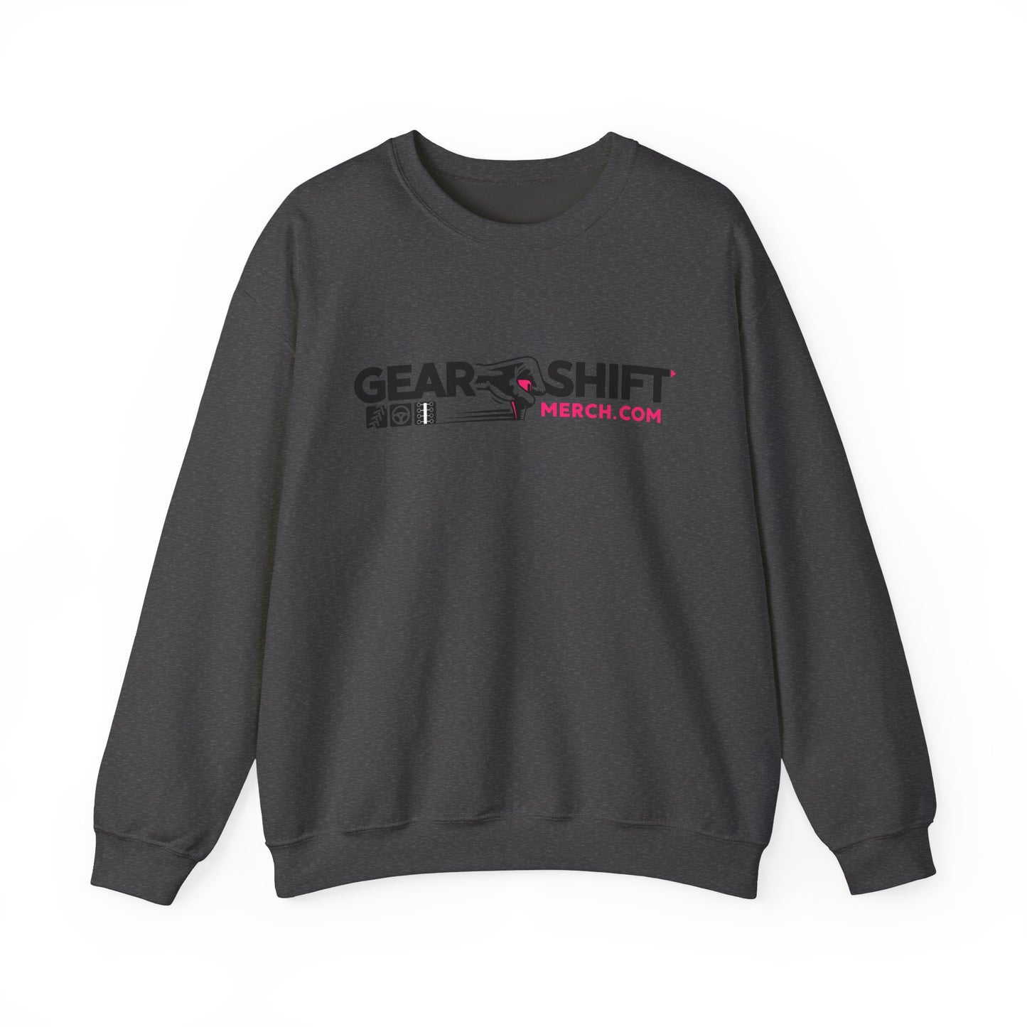 Pink Logo Gear Shift Merch Crewneck Sweatshirt ---Gildan 185000