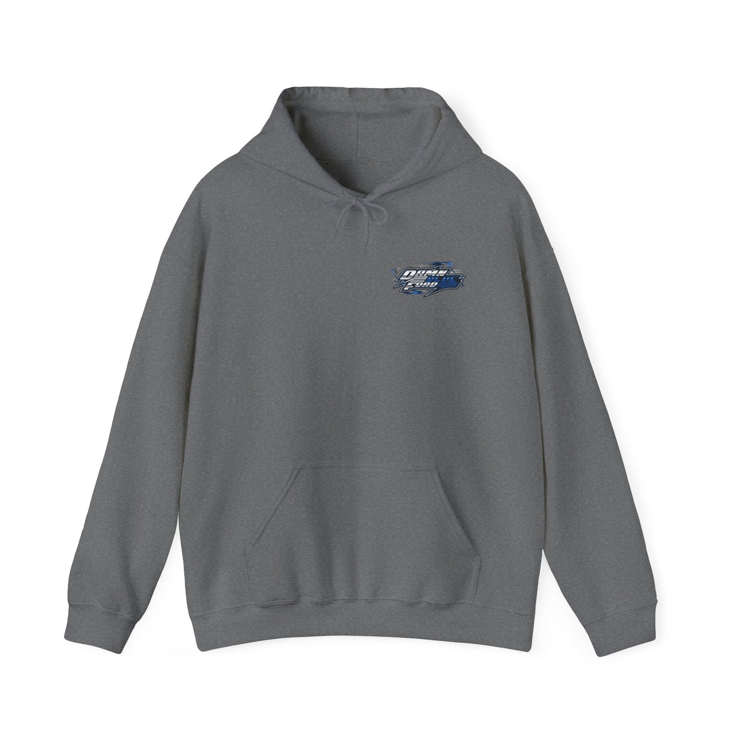 OG Damn Blue Ford Hoodie---Gildan 185000